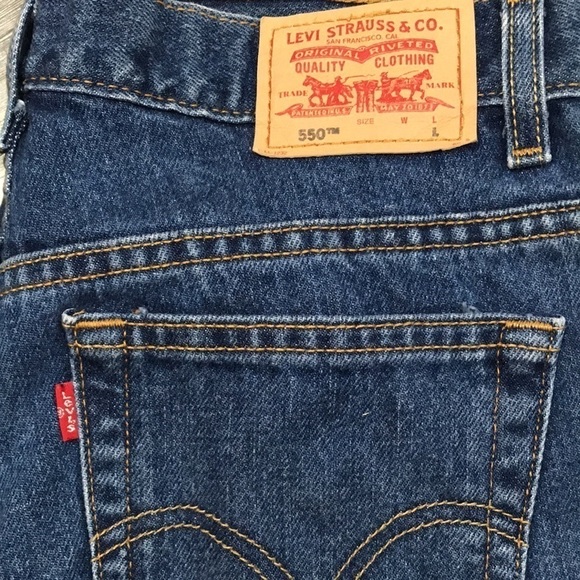 Levi’s 550 Medium Wash Classic Relaxed Tapered Jeans size 12Long - Picture 2 of 10